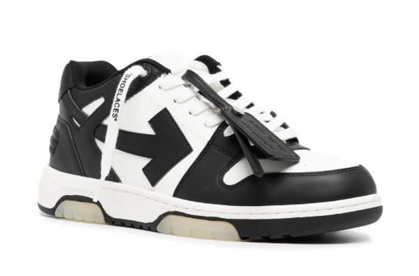 Off-White OOO Low-Top Black White - Imagen 2