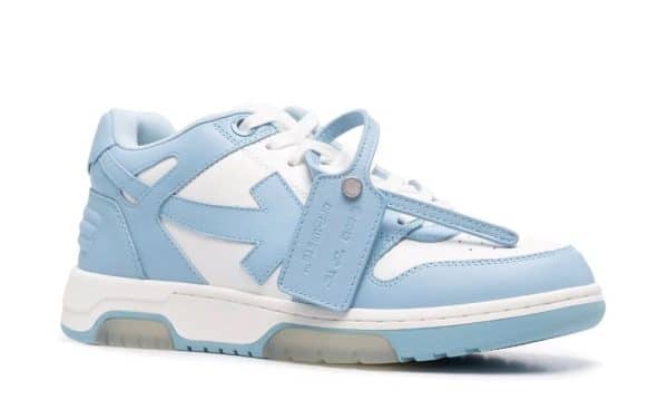 Off-White OOO Low-Top Sneakers Lightblue - Imagen 2