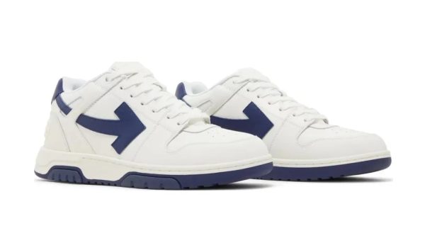 Off-White OOO Low-Top White Navy - Imagen 2