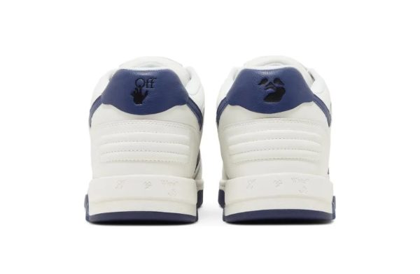 Off-White OOO Low-Top White Navy - Imagen 4