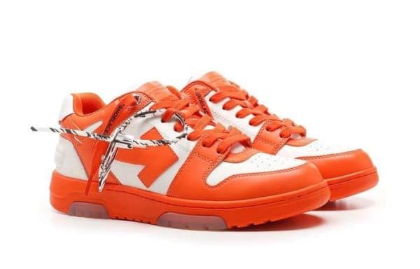 Off-White OOO Low-Top White Orange - Imagen 2