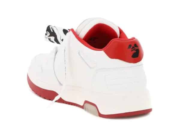 Off-White OOO Low-Top White Red - Imagen 3