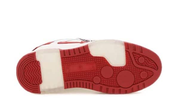 Off-White OOO Low-Top White Red - Imagen 4