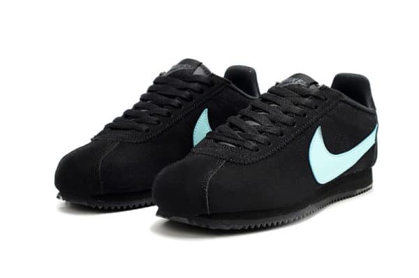 Nike Cortez 23 Black Swoosh White - Image 2