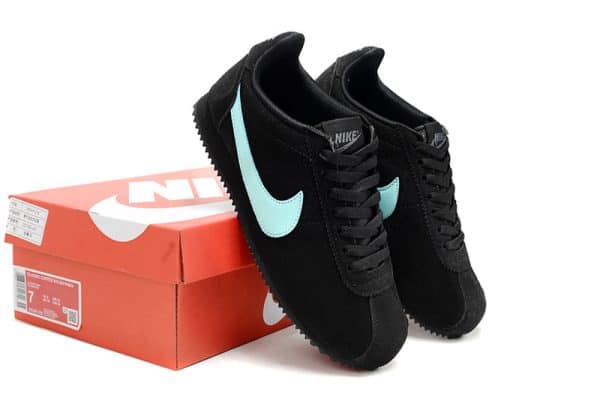 Nike Cortez 23 Black Swoosh White - Image 4