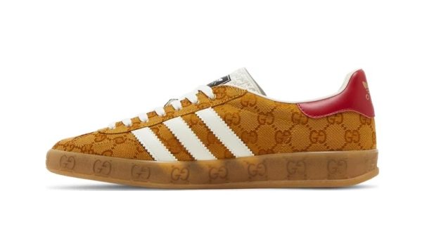 Adidas X Gucci Gazelle Beige Brown - immagine 3