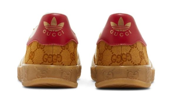 Adidas X Gucci Gazelle Beige Brown - immagine 4