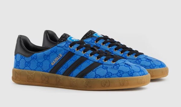 Adidas X Gucci Gazelle Blue Black - immagine 2