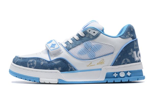 Louis Vuitton Sneaker Signature Blue Jeans – Image 3
