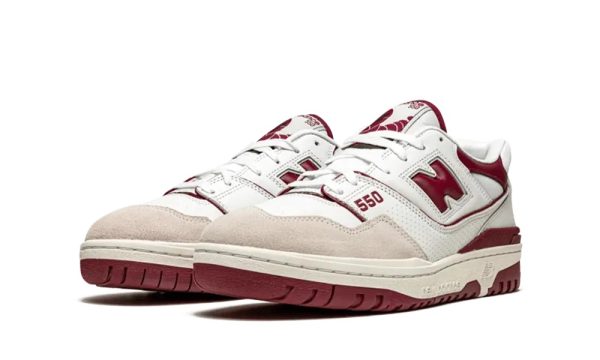 New Balance 550 Sea Salt Burgundy - Image 2
