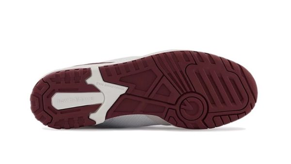 New Balance 550 Sea Salt Burgundy - Image 4
