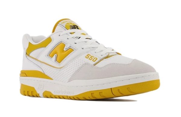 New Balance 550 Sea Salt Varsity Gold - Image 3