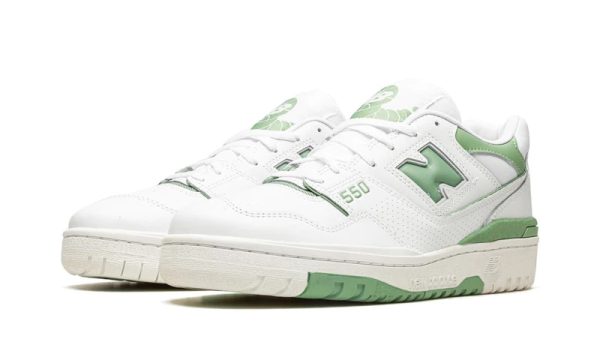 New Balance 550 White Mint Green - Image 2