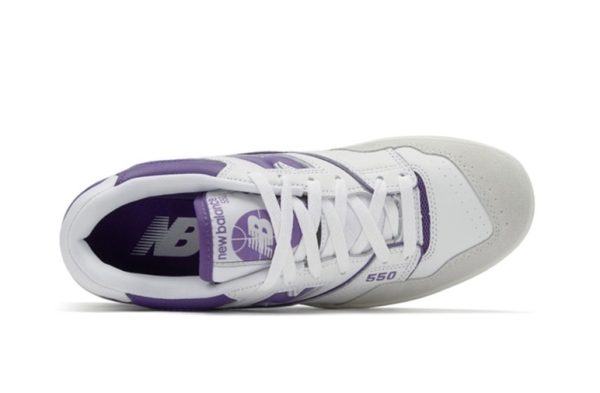 New Balance 550 White Purple - Image 3