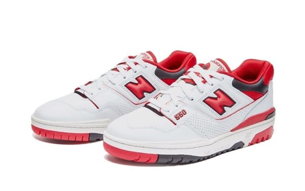 New Balance 550 White Red - Image 2