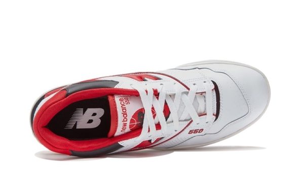 New Balance 550 White Red - Image 4