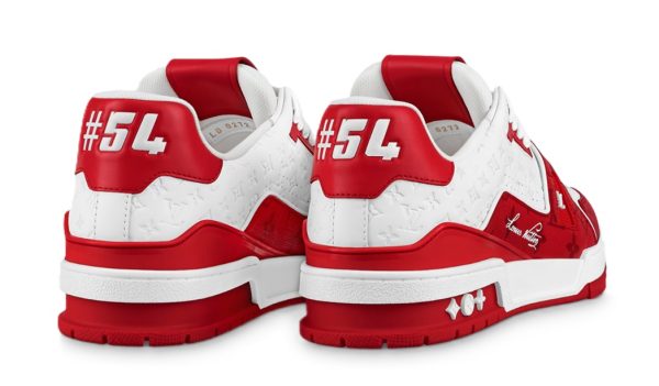 Louis Vuitton Sneaker Signature Red White – Image 4