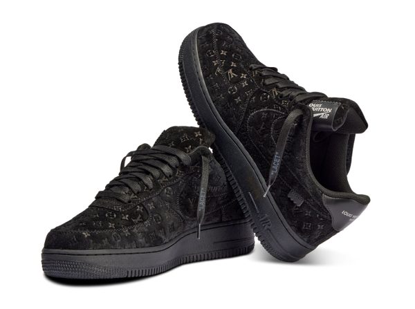 Louis Vuitton x Nike Air Force 1’07 LV8 Low Black - immagine 2