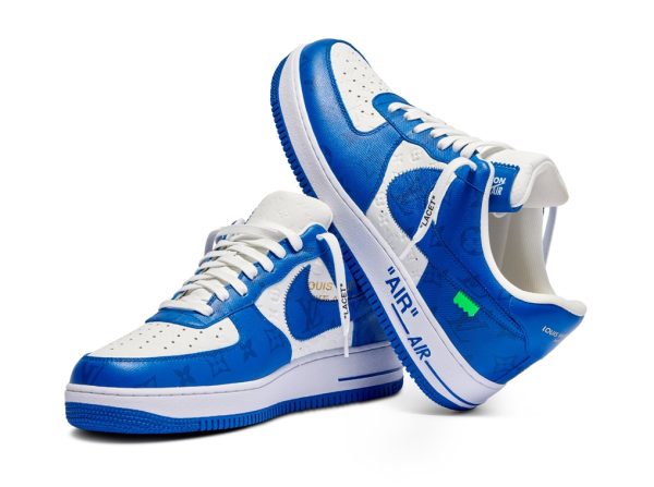 Louis Vuitton x Nike Air Force 1’07 LV8 Low Blue - Image 2