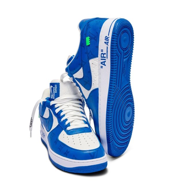 Louis Vuitton x Nike Air Force 1’07 LV8 Low Blue - Image 3