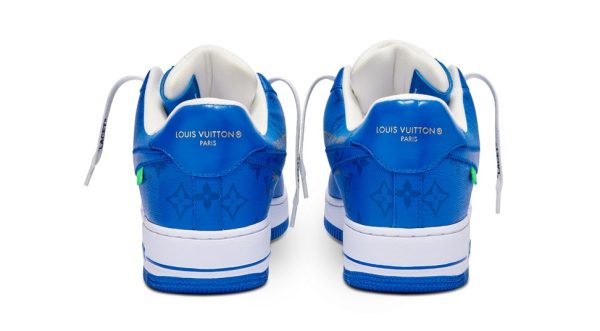 Louis Vuitton x Nike Air Force 1’07 LV8 Low Blue - Image 4