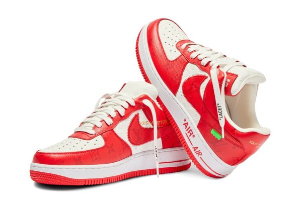 Louis Vuitton x Nike Air Force 1’07 LV8 Low Red – Image 2