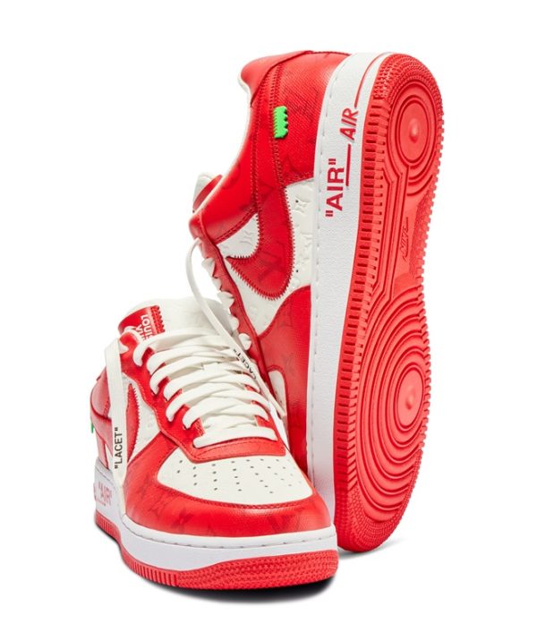 Louis Vuitton x Nike Air Force 1’07 LV8 Low Red – Image 3