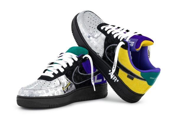 Louis Vuitton x Nike Air Force 1’07 LV8 Low Silver – Image 2