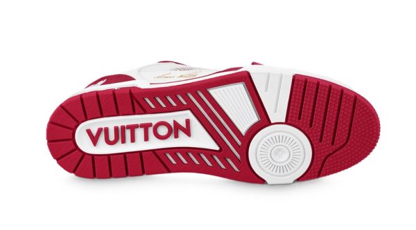 Louis Vuitton Trainer Sneaker Red White - immagine 4