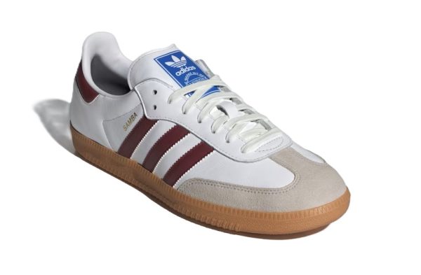 Adidas Samba White Burgundy - Image 2