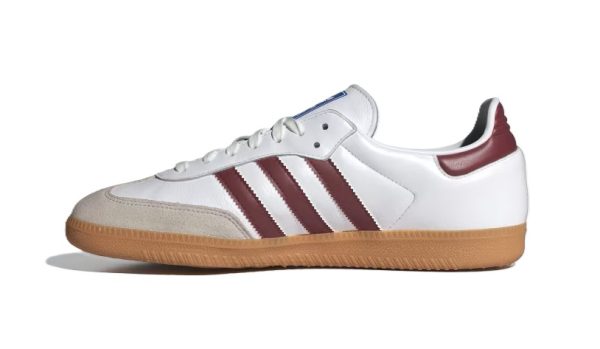 Adidas Samba White Burgundy - Image 3