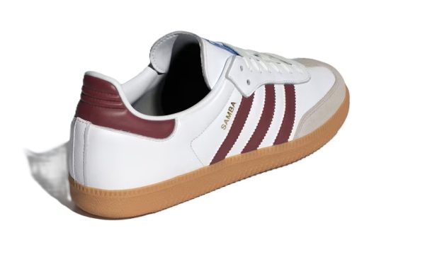 Adidas Samba White Burgundy - Image 4