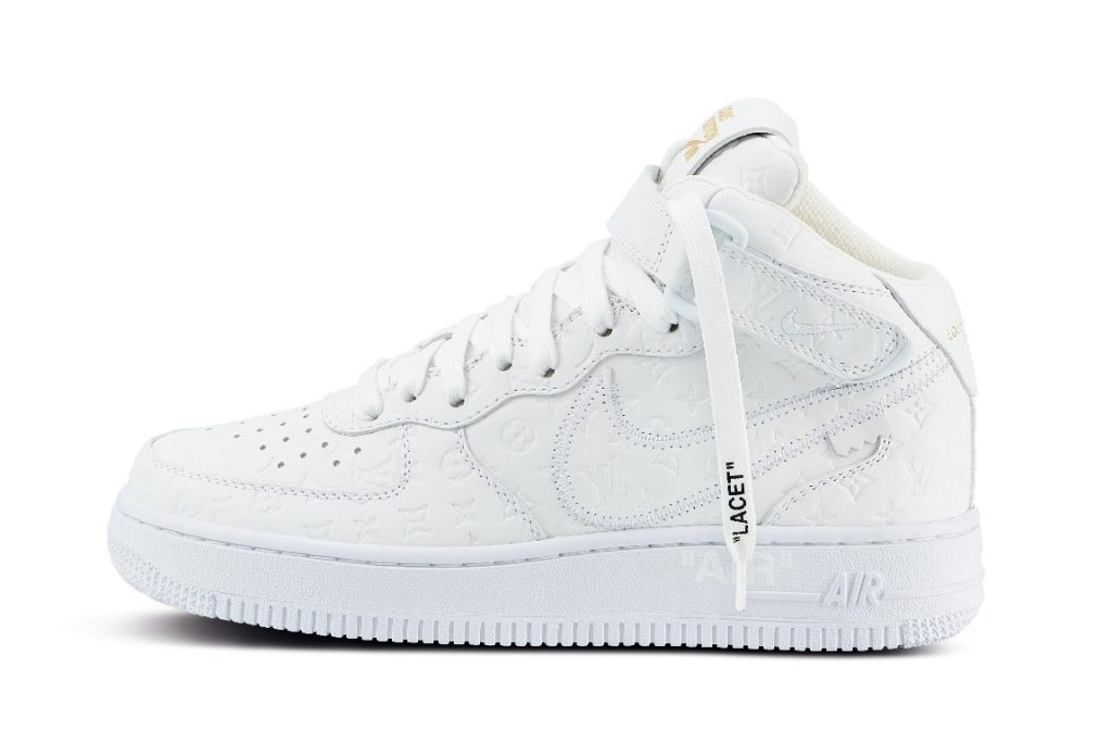 Louis Vuitton x Nike Air Force 1 Mid White