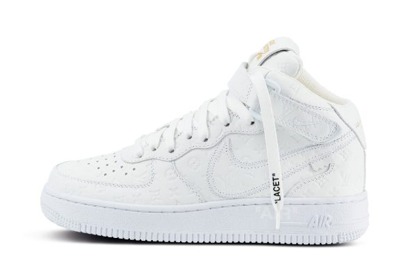 Louis Vuitton x Nike Air Force 1 Mid White