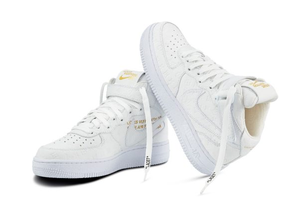 Louis Vuitton x Nike Air Force 1 Mid White – Image 2