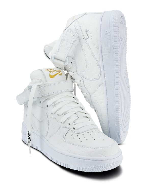 Louis Vuitton x Nike Air Force 1 Mid White – Image 4