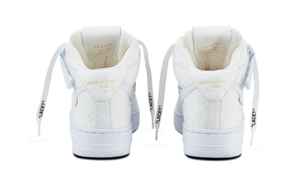 Louis Vuitton x Nike Air Force 1 Mid White – Image 5