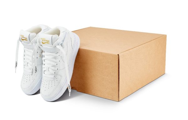 Louis Vuitton x Nike Air Force 1 Mid White – Image 6