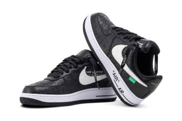 Louis Vuitton x Nike Air Force 1’07 LV8 Low Black White – Image 2