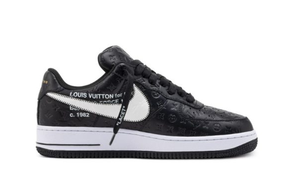 Louis Vuitton x Nike Air Force 1’07 LV8 Low Black White – Image 3