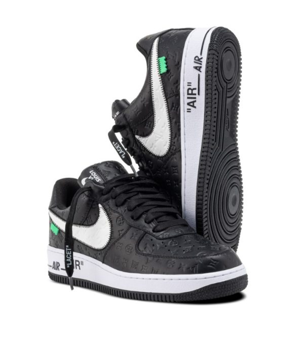 Louis Vuitton x Nike Air Force 1’07 LV8 Low Black White – Image 4