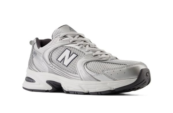 New Balance 530 Metallic Grey Silver - Image 2