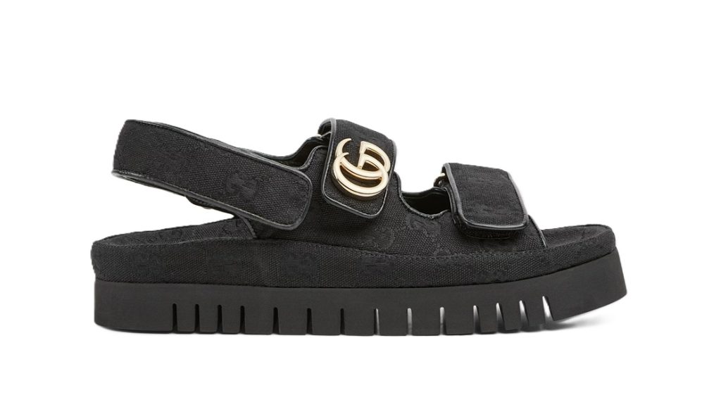 Gucci Sandal Dooble GG Black