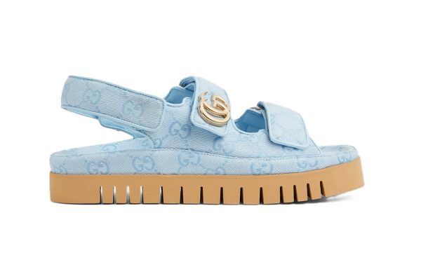 Gucci Sandal Dooble GG Blue