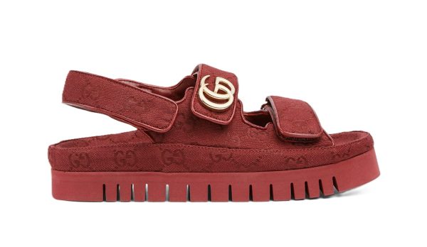Gucci Sandal Dooble GG Burdeos