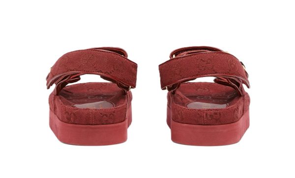Gucci Sandal Dooble GG Burdeos – Image 3