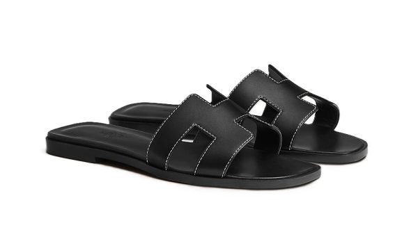 Hermes Sandal Oran Black