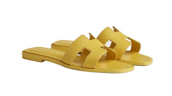 Hermes Sandal Oran Jaune Imperial