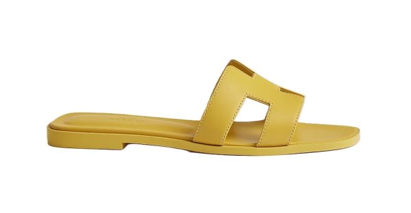 Hermes Sandal Oran Jaune Imperial – Image 2