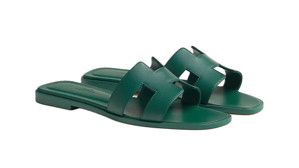 Hermes Sandal Oran Vert Viride